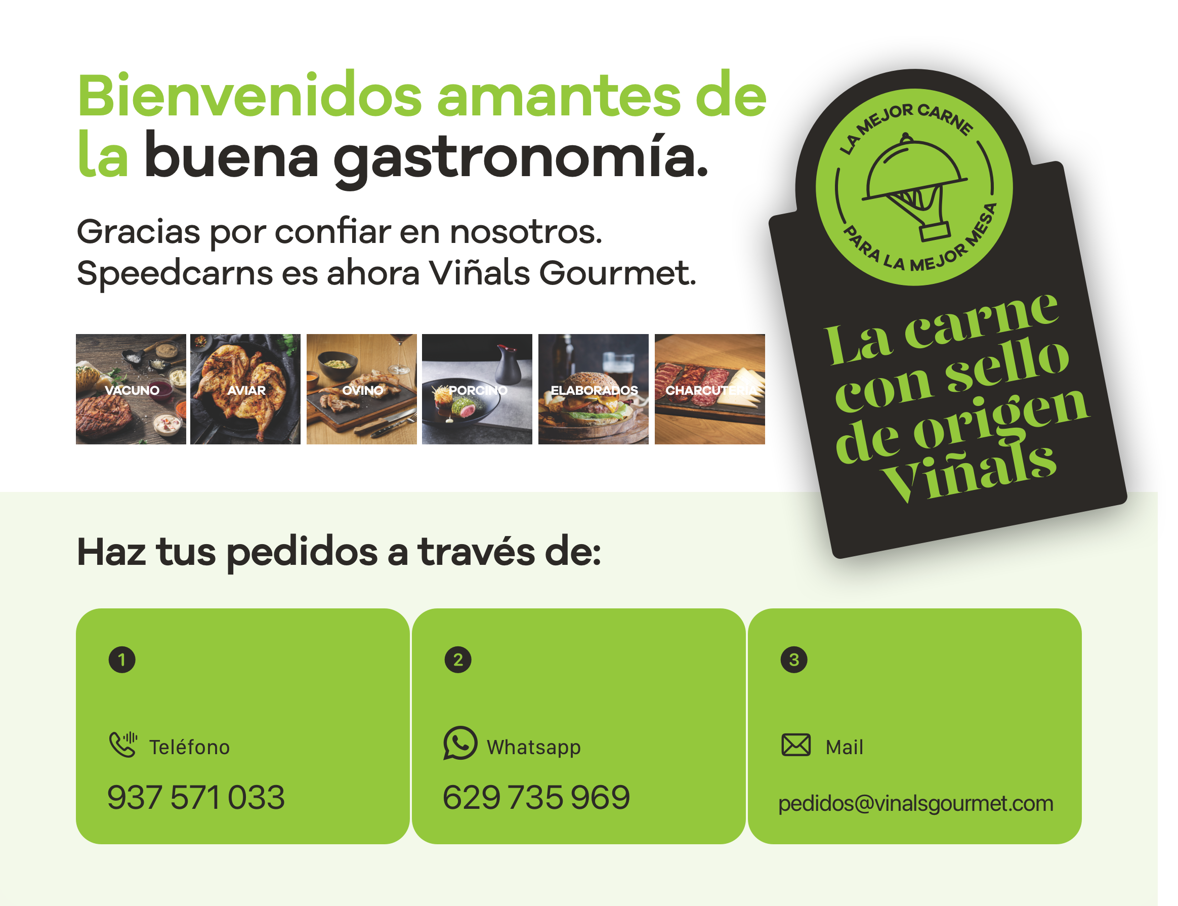 SpeedCarns es ahora Viñals Gourmet